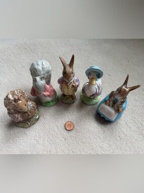 Vintage Beatrix Potter Ceramic Figurines